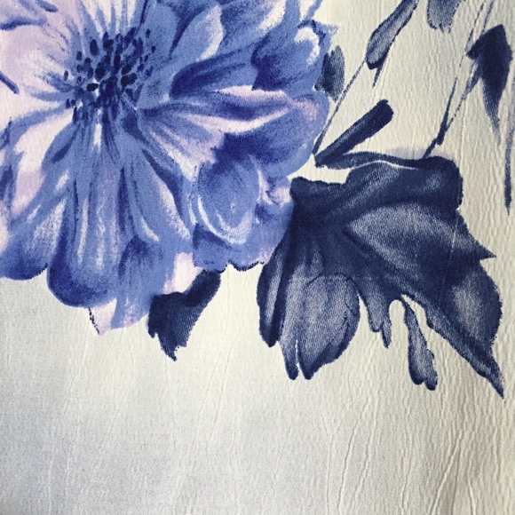 90s midi sundress, tank top, blue flower, light - Picture 8 of 8